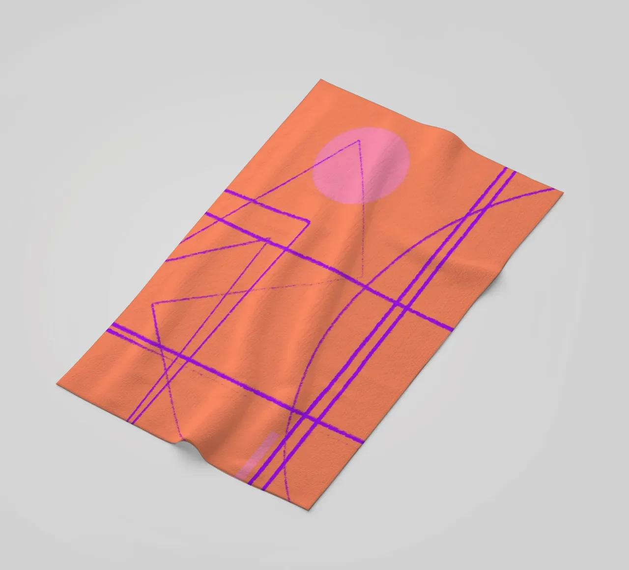 Angular Lines No 11 beach towel by treechild