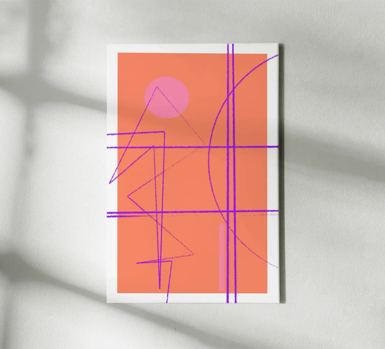 Angular Lines No 11 canvas by treechild