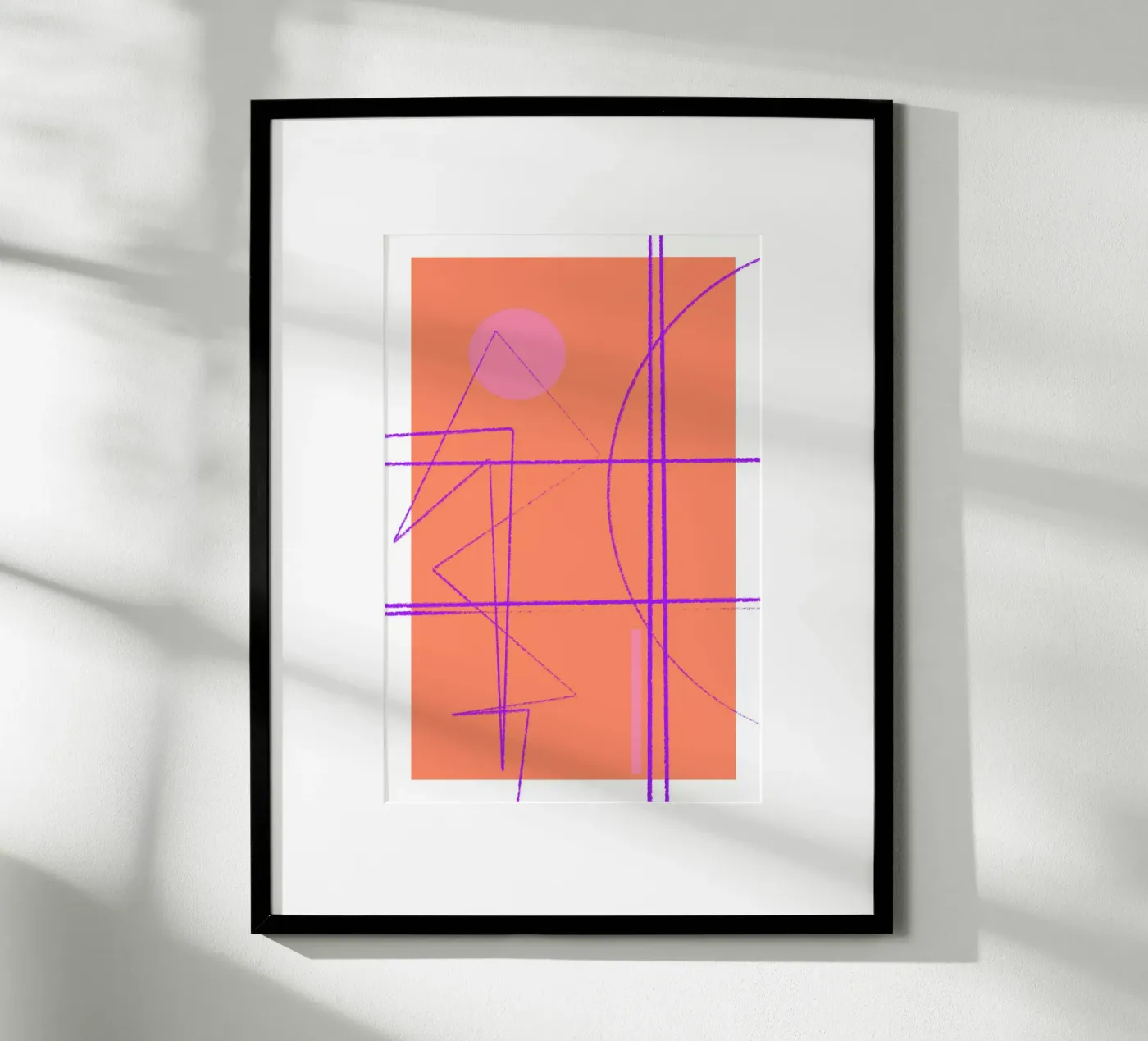 Angular Lines No 11 poster by treechild