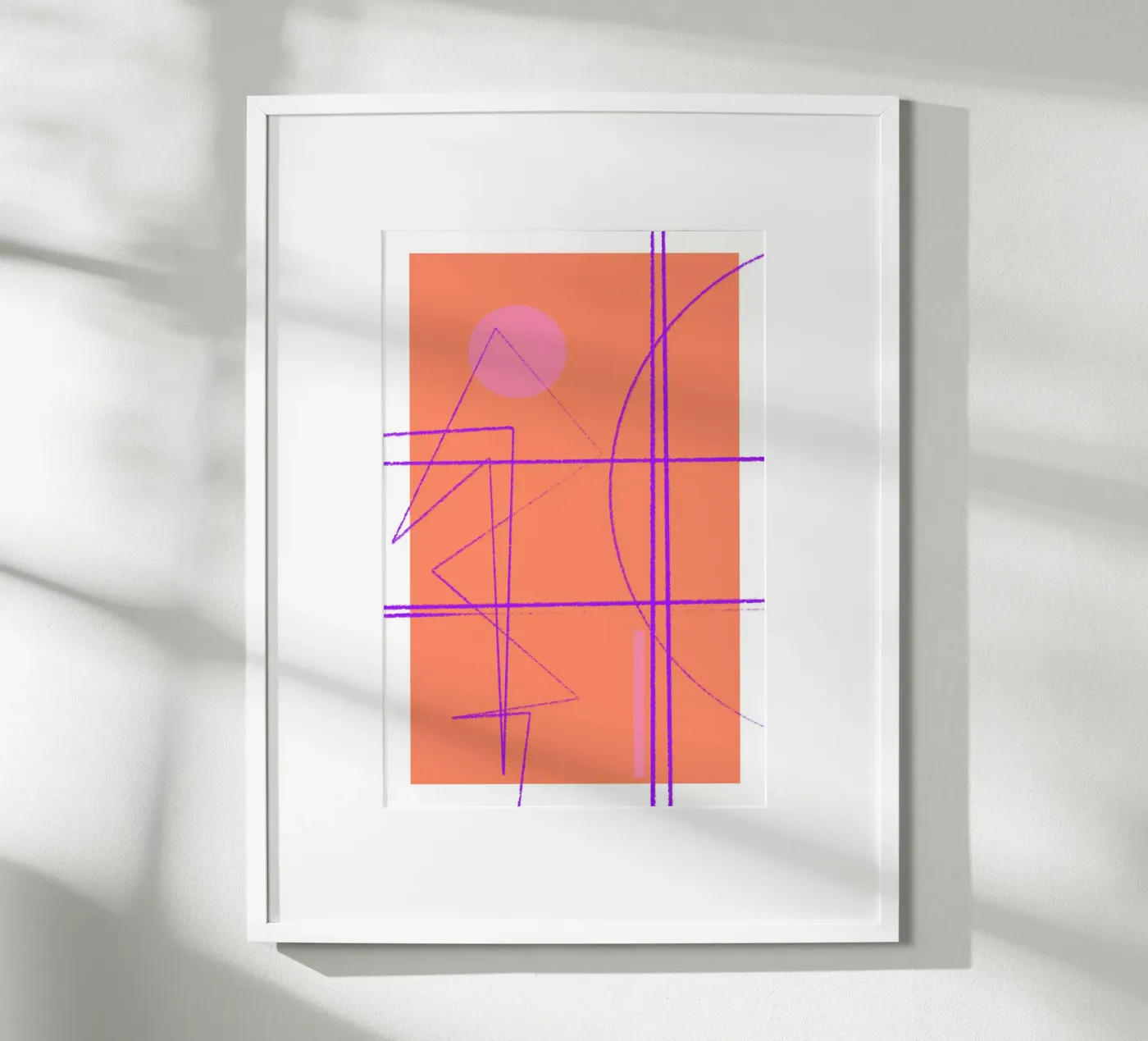 Angular Lines No 11 poster by treechild