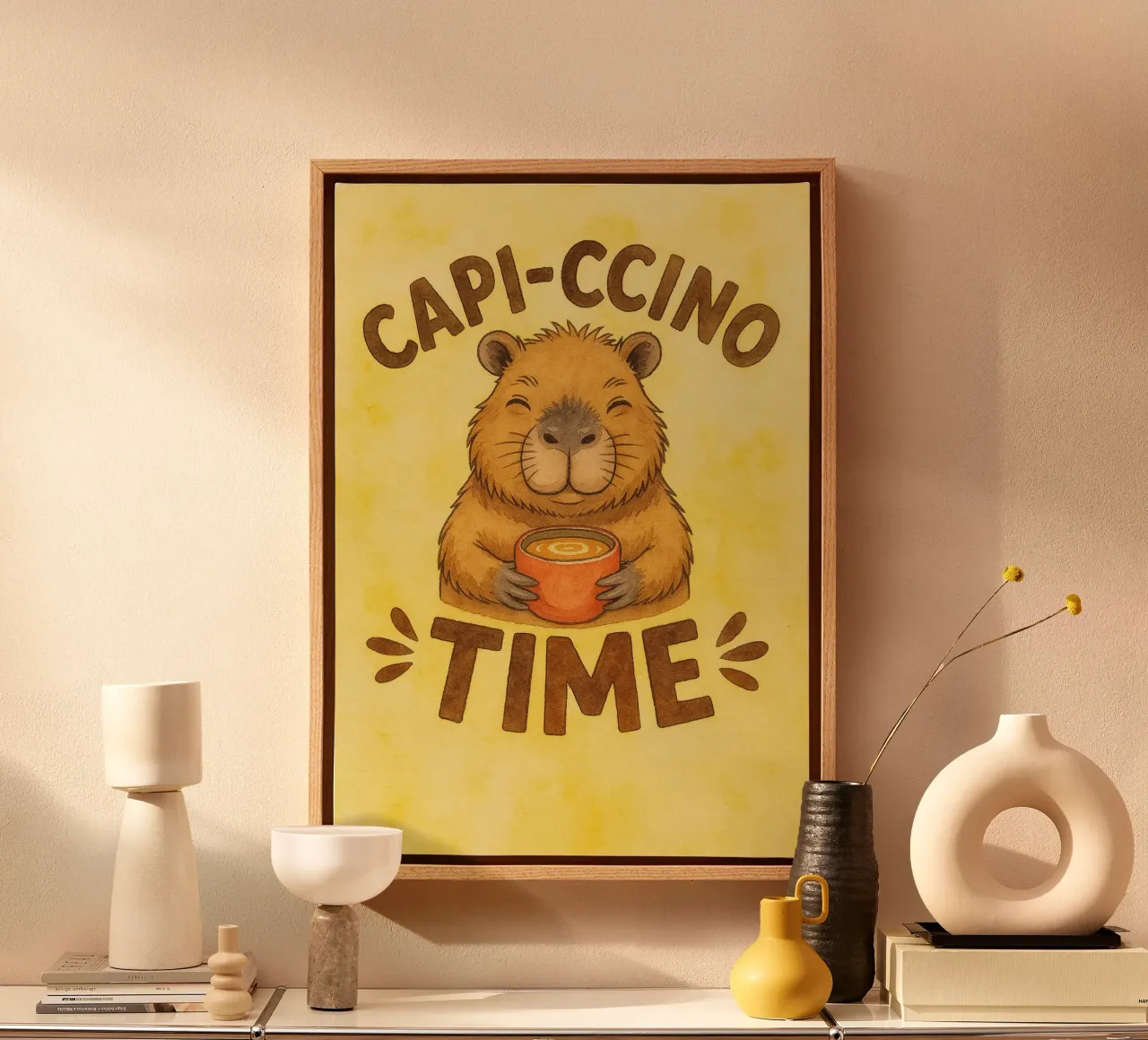 goat time canvas with Floater frame by cepeducks