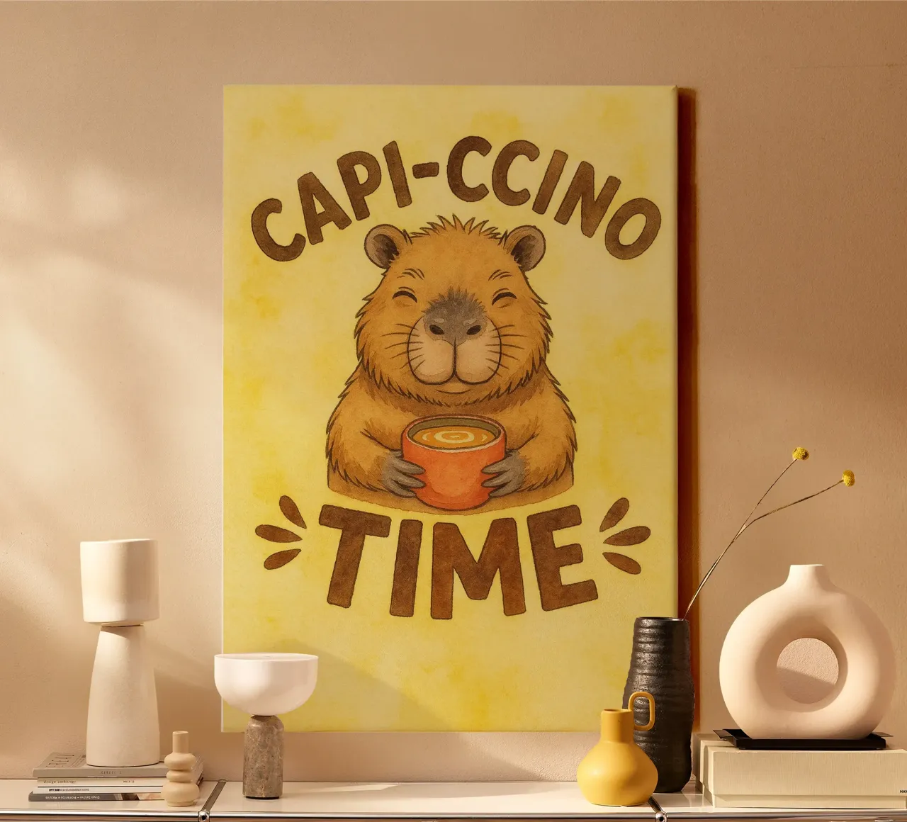 goat time canvas with Floater frame by cepeducks