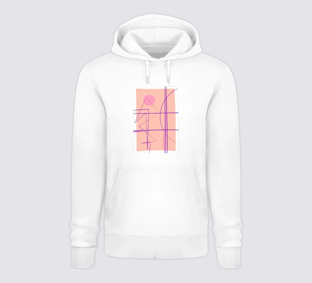 Angular Lines No 14 felpa con cappuccio da treechild