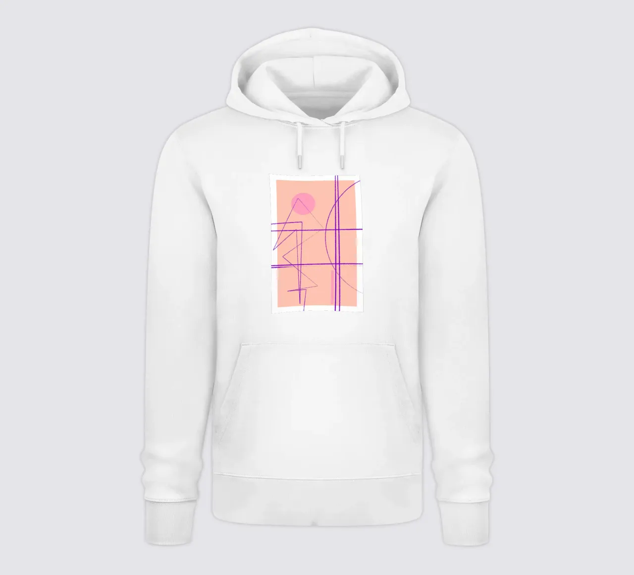 Angular Lines No 14 felpa con cappuccio da treechild