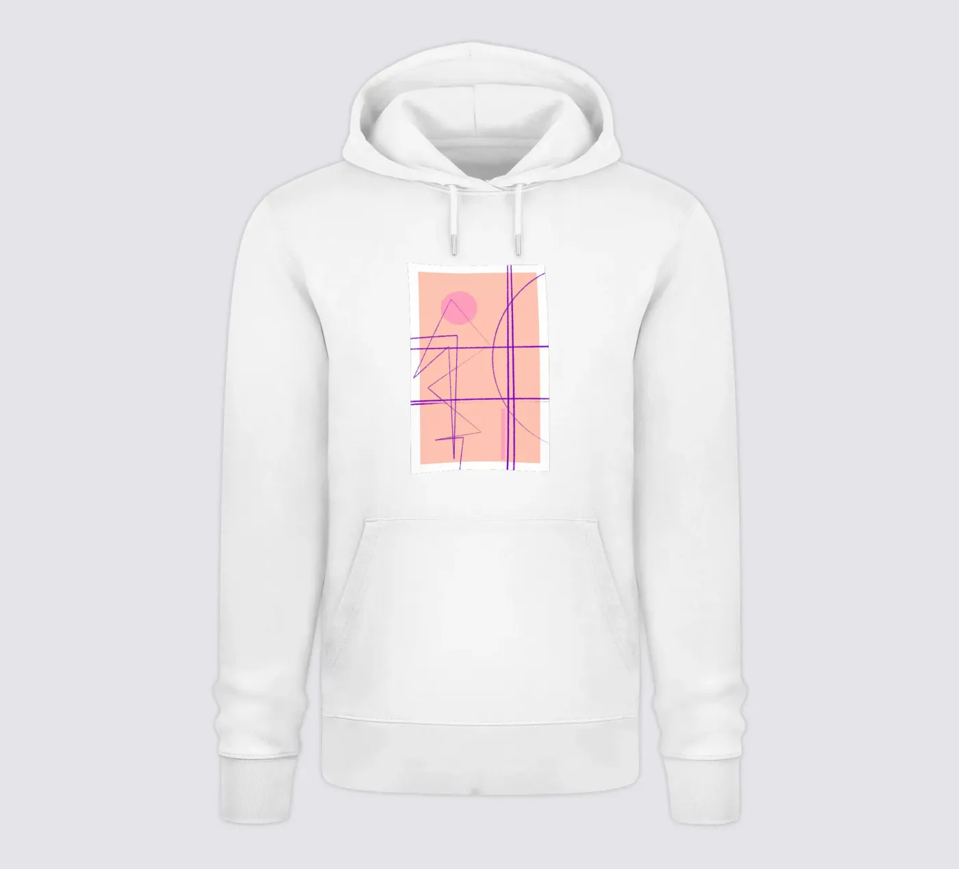 Angular Lines No 14 felpa con cappuccio da treechild
