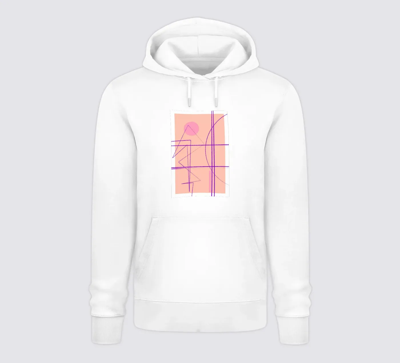 Angular Lines No 14 felpa con cappuccio da treechild