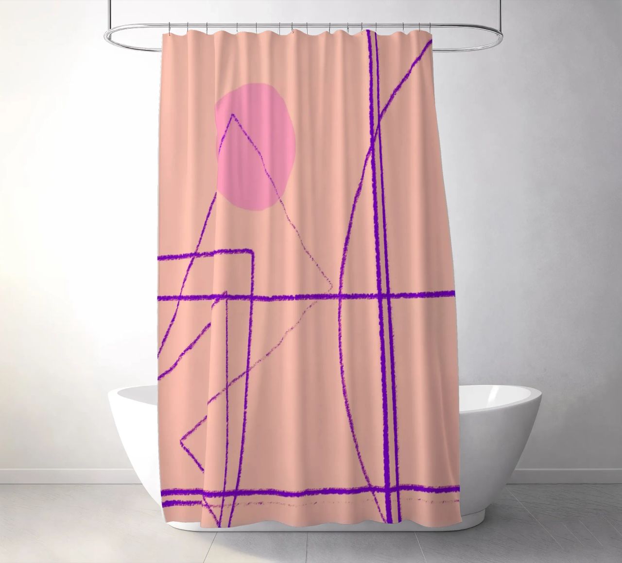 Angular Lines No 14 tenda da doccia da treechild