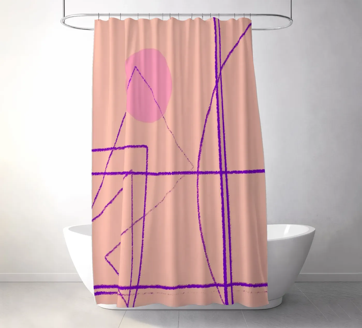 Angular Lines No 14 Duschvorhang von treechild