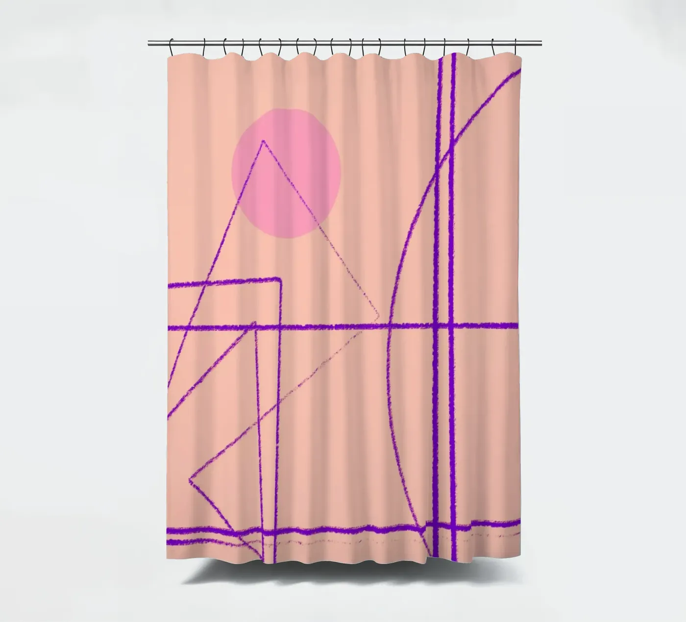 Angular Lines No 14 Duschvorhang von treechild