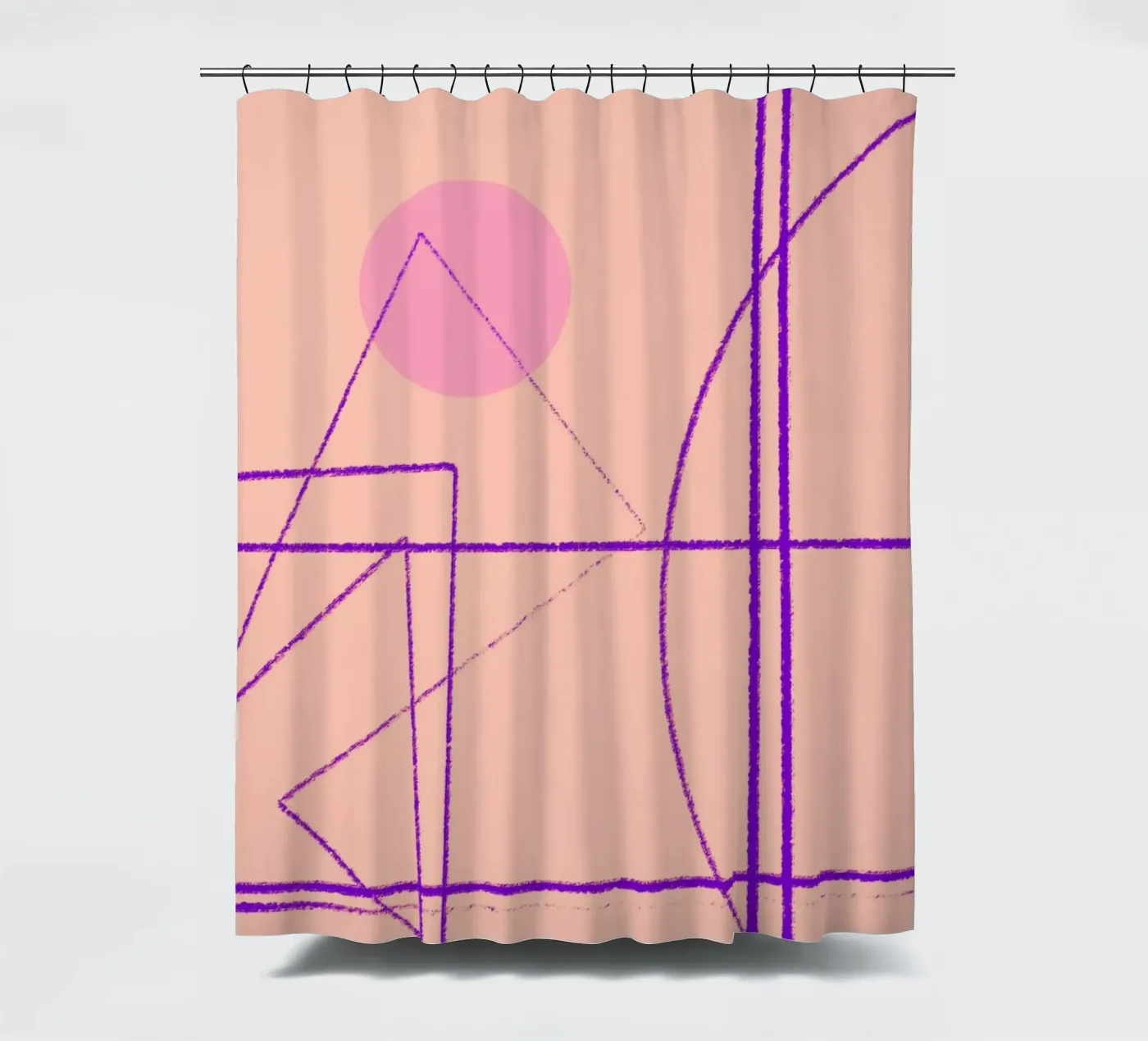 Angular Lines No 14 Duschvorhang von treechild