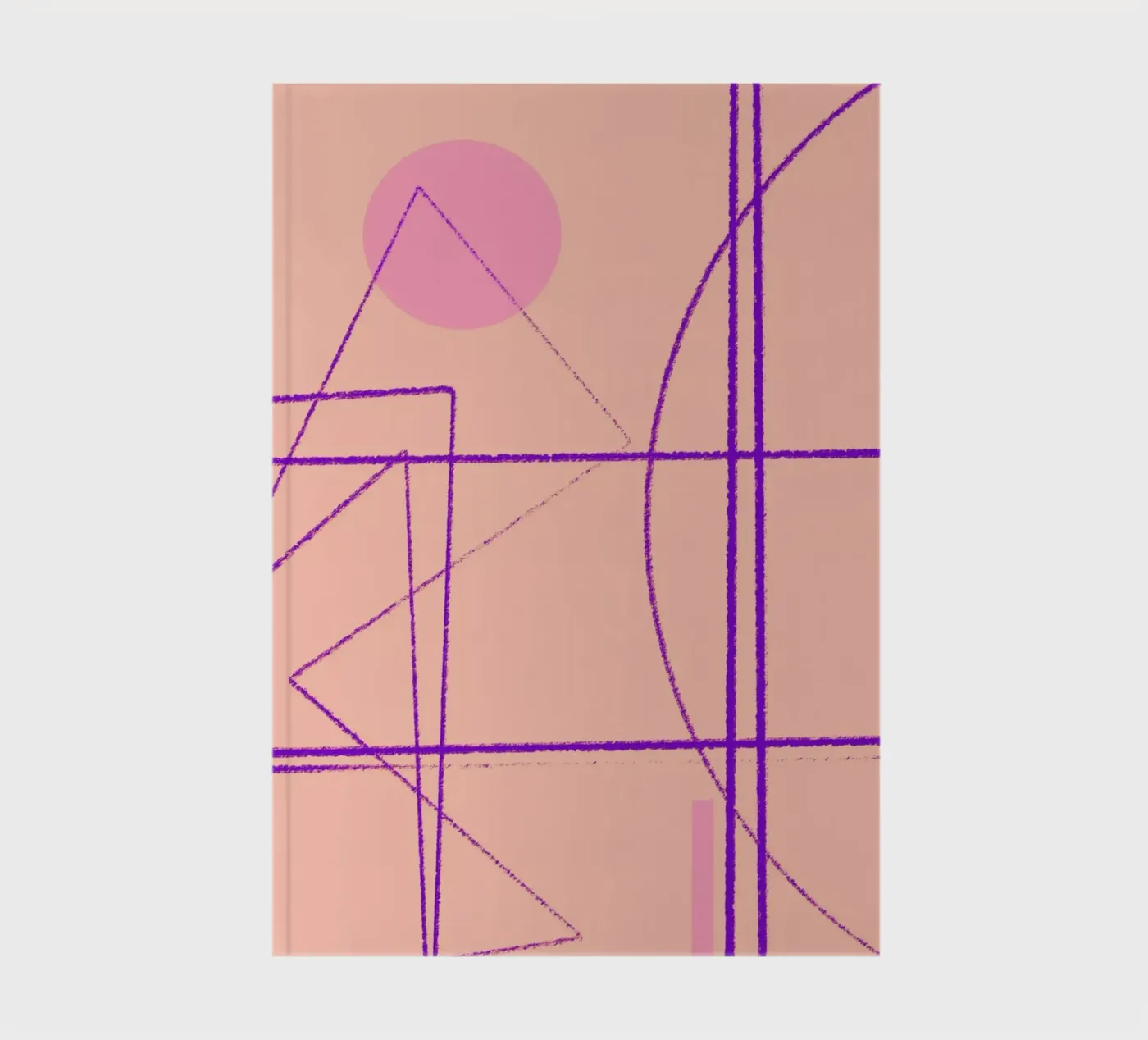 Angular Lines No 14 notebook by treechild