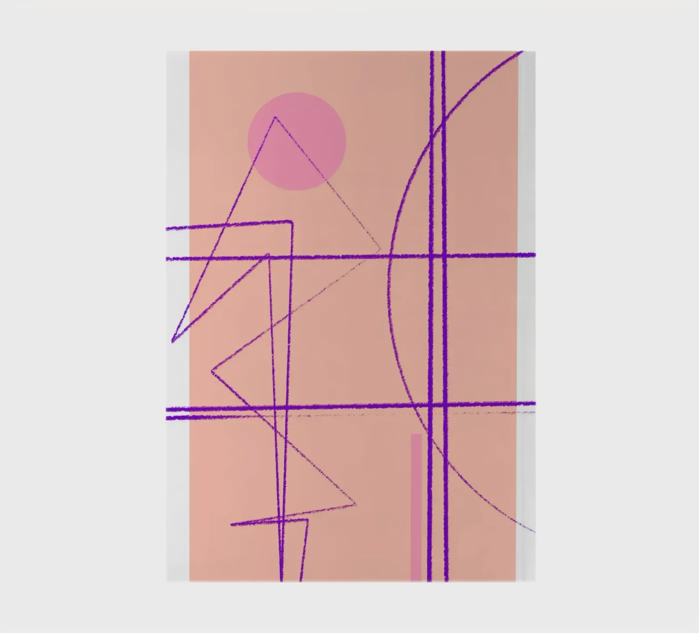 Angular Lines No 14 notebook by treechild