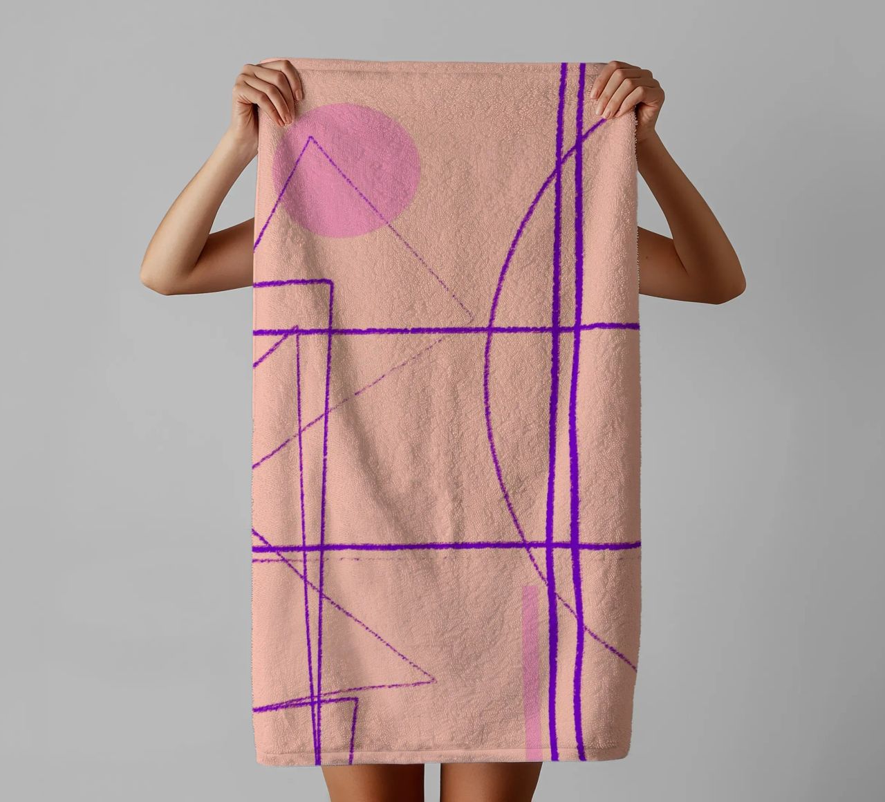 Angular Lines No 14 badhanddoek van treechild