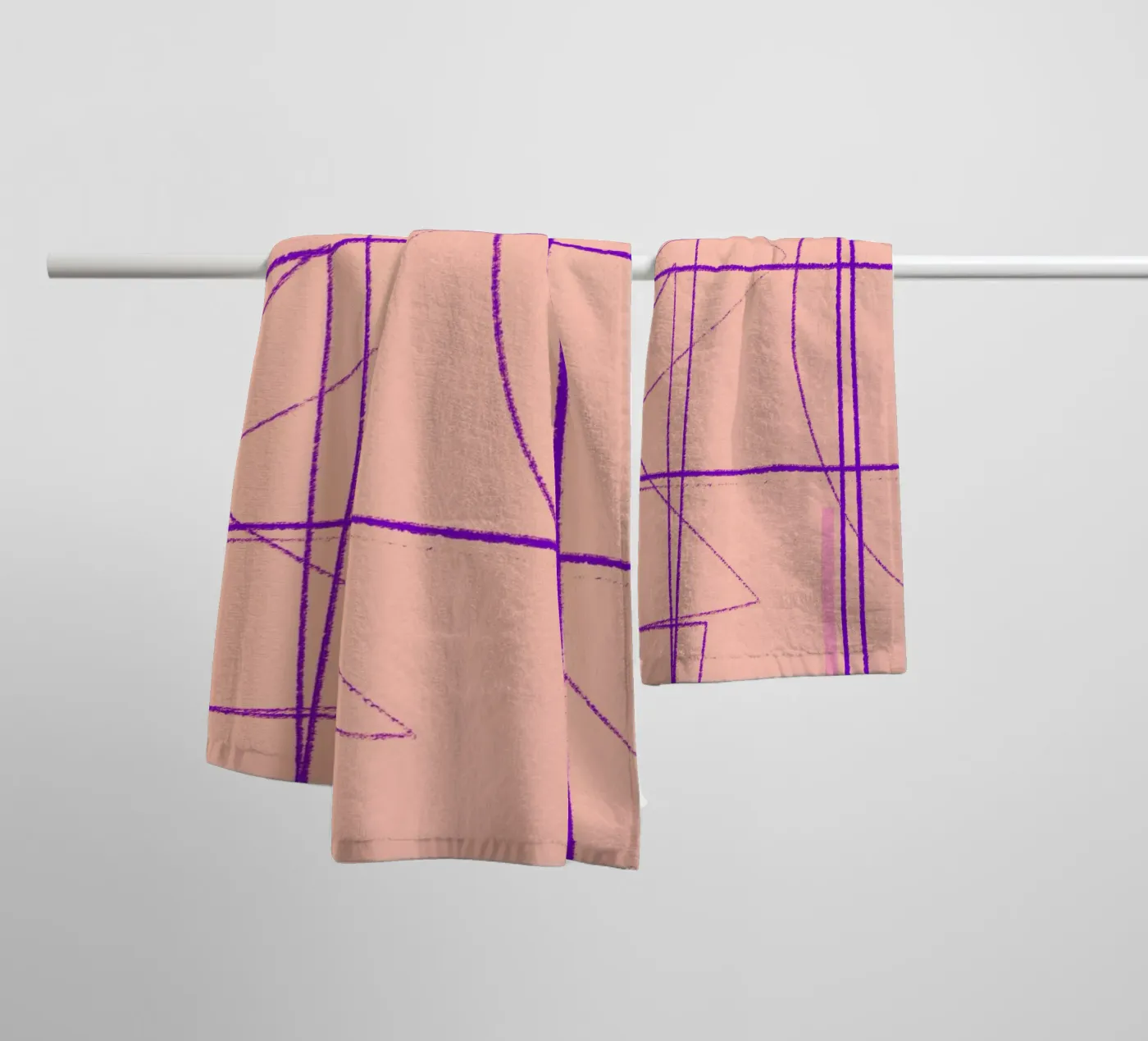 Angular Lines No 14 towel by treechild