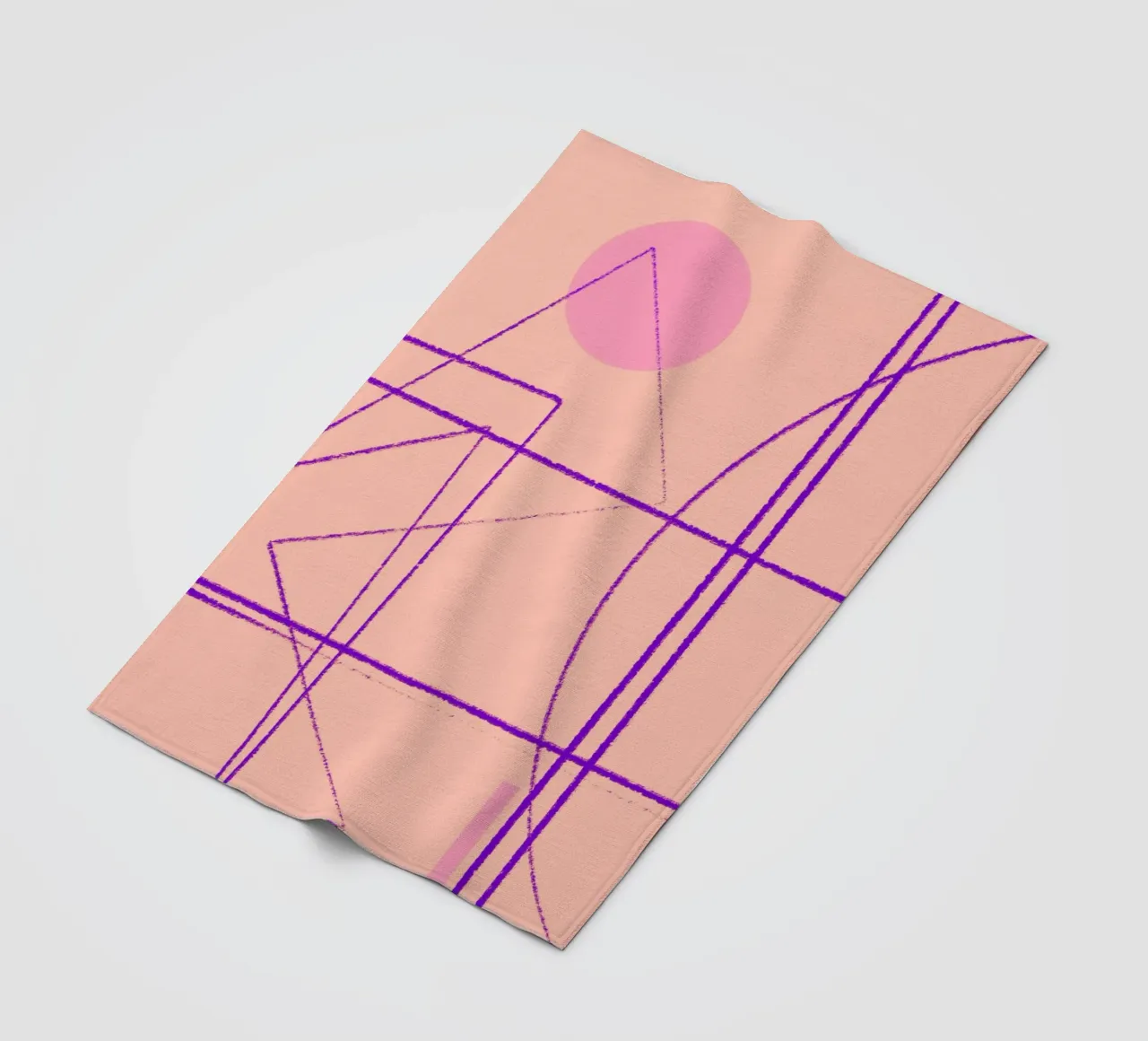 Angular Lines No 14 Fleecedecke von treechild