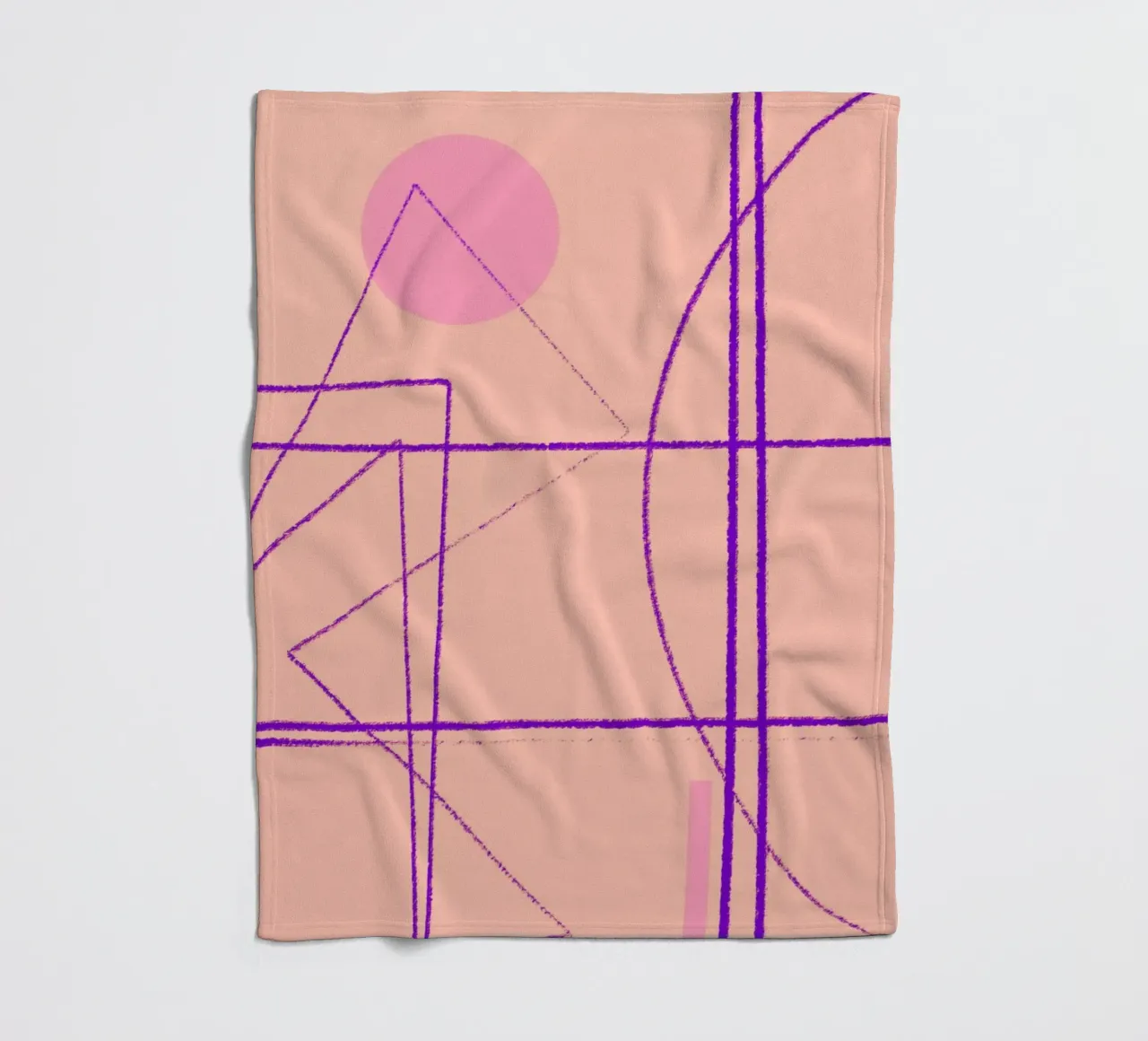 Angular Lines No 14 Fleecedecke von treechild