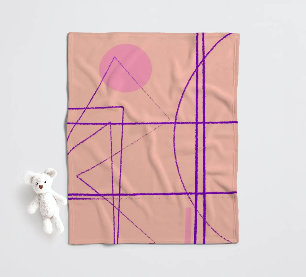 Angular Lines No 14 fleece blanket by treechild