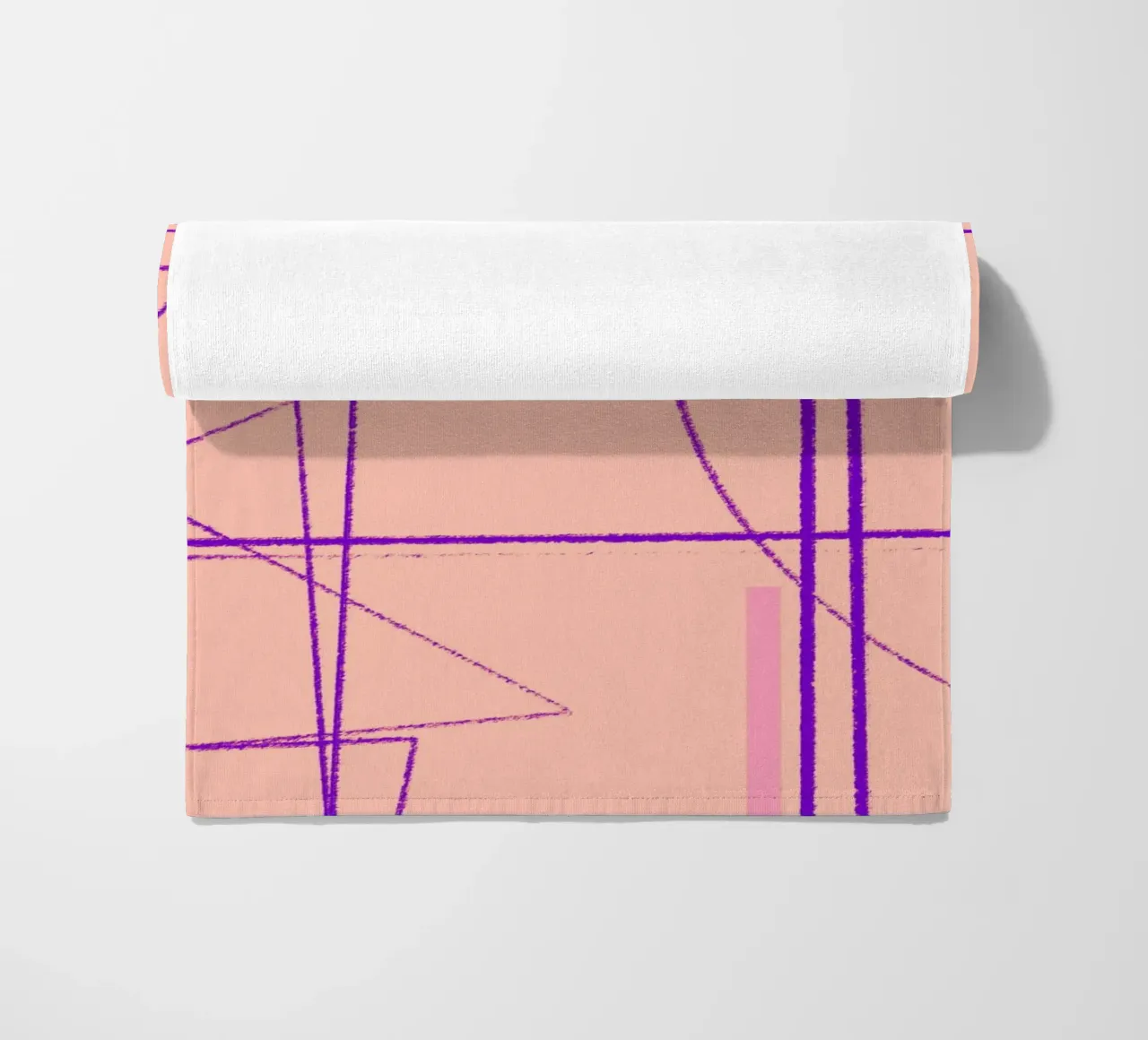 Angular Lines No 14 Strandtuch von treechild