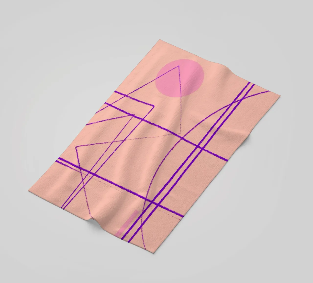 Angular Lines No 14 Strandtuch von treechild