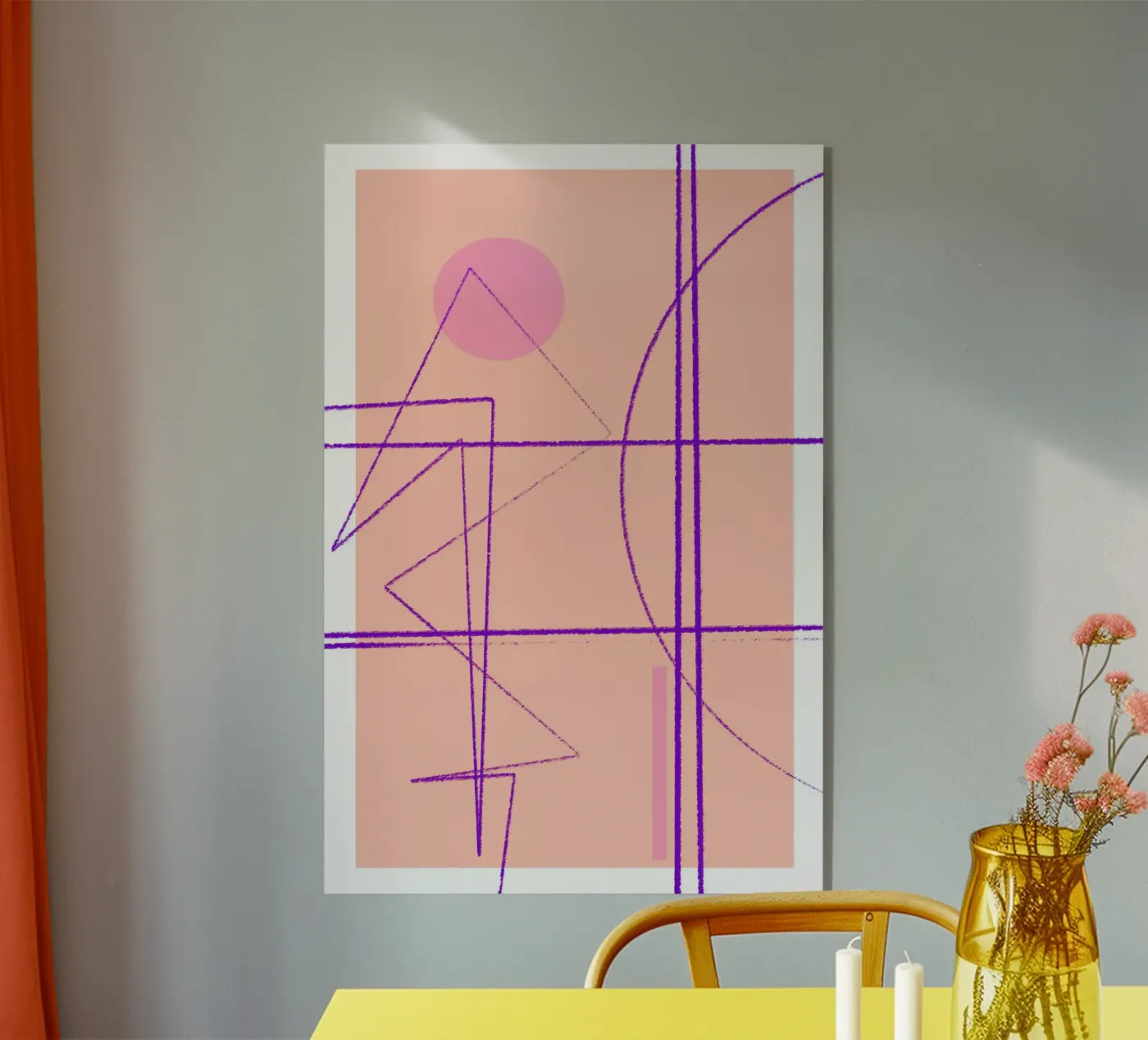 Angular Lines No 14 acrylic glass by treechild