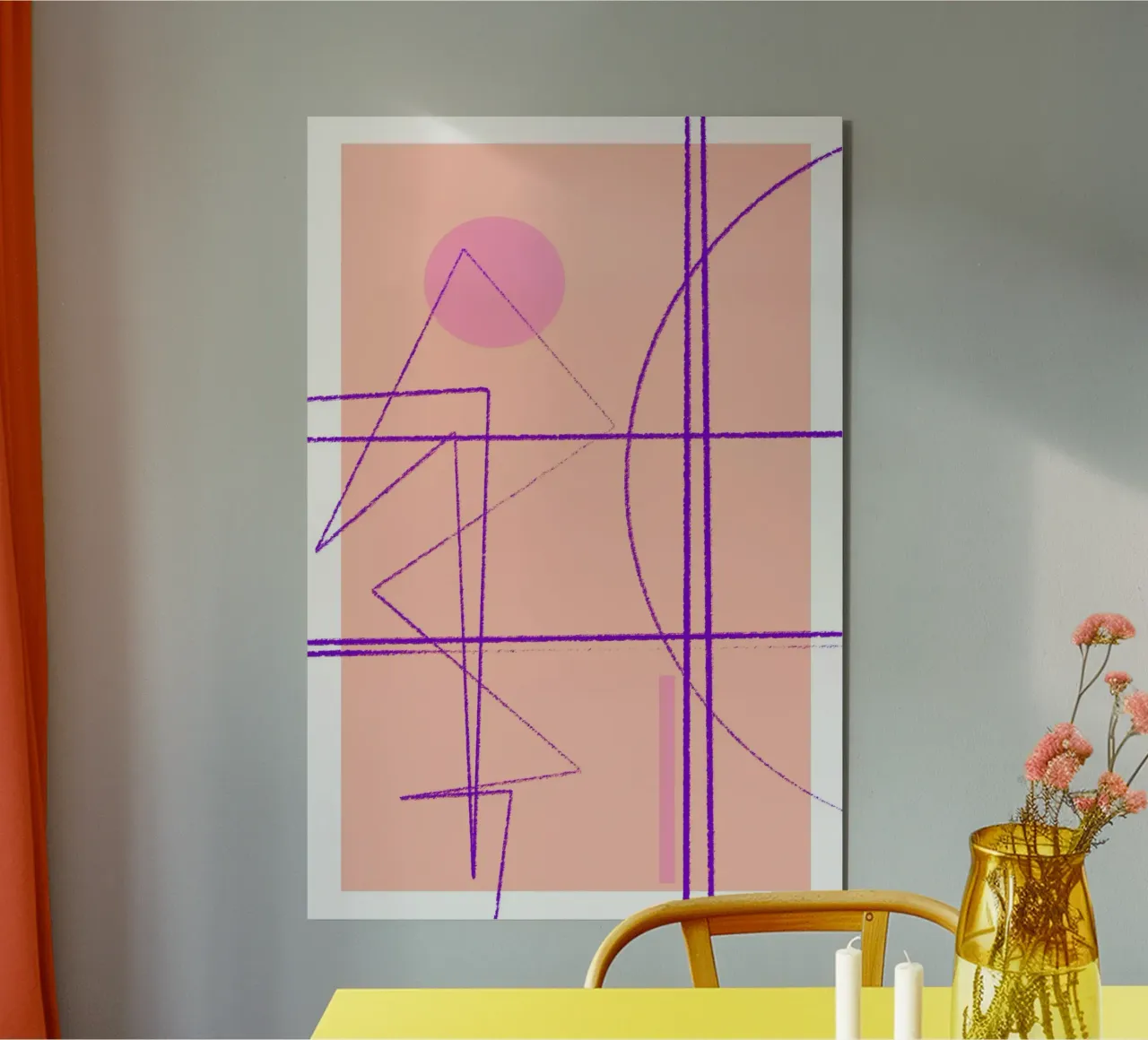 Angular Lines No 14 Alu-Dibond von treechild