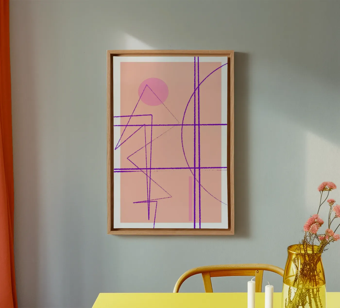 Angular Lines No 14 canvas van treechild