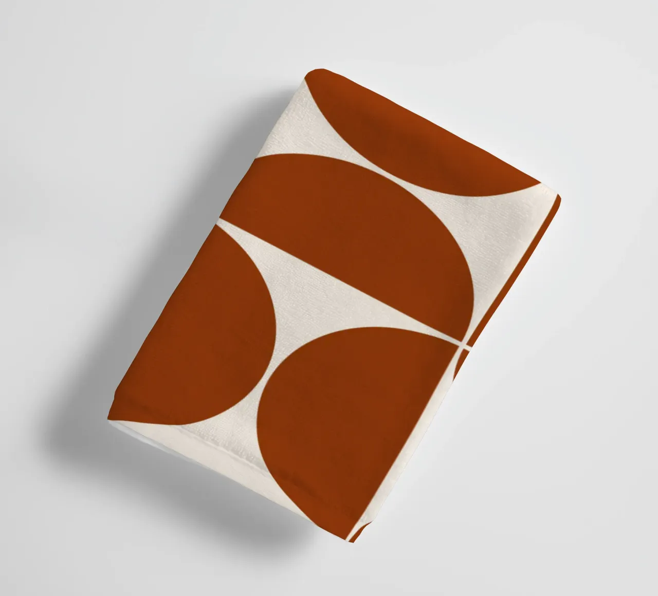 Burnt orange mid century modern serviette de bain de TijanaArtStudio88