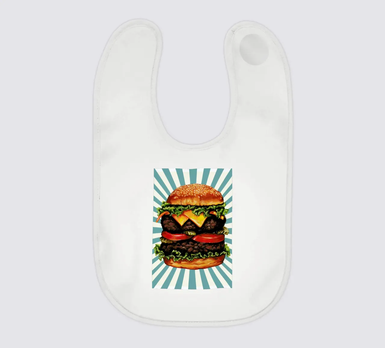 Double Cheeseburger bavaglino da Kelly Gilleran