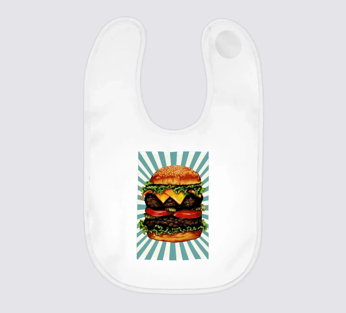 Double Cheeseburger bavaglino da Kelly Gilleran