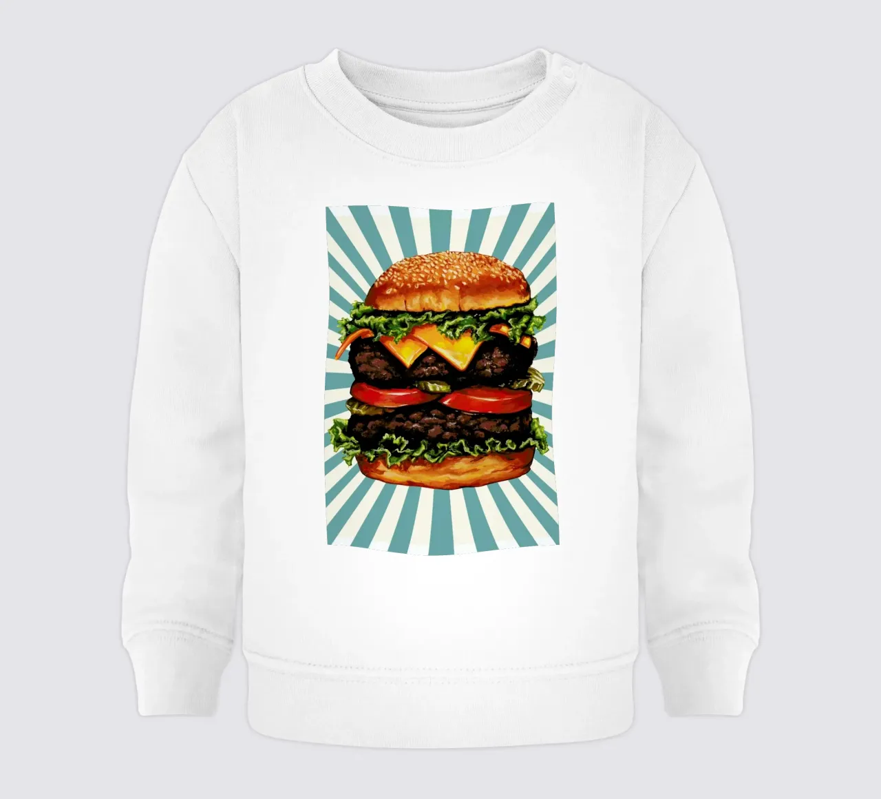 Double Cheeseburger felpa neonato da Kelly Gilleran