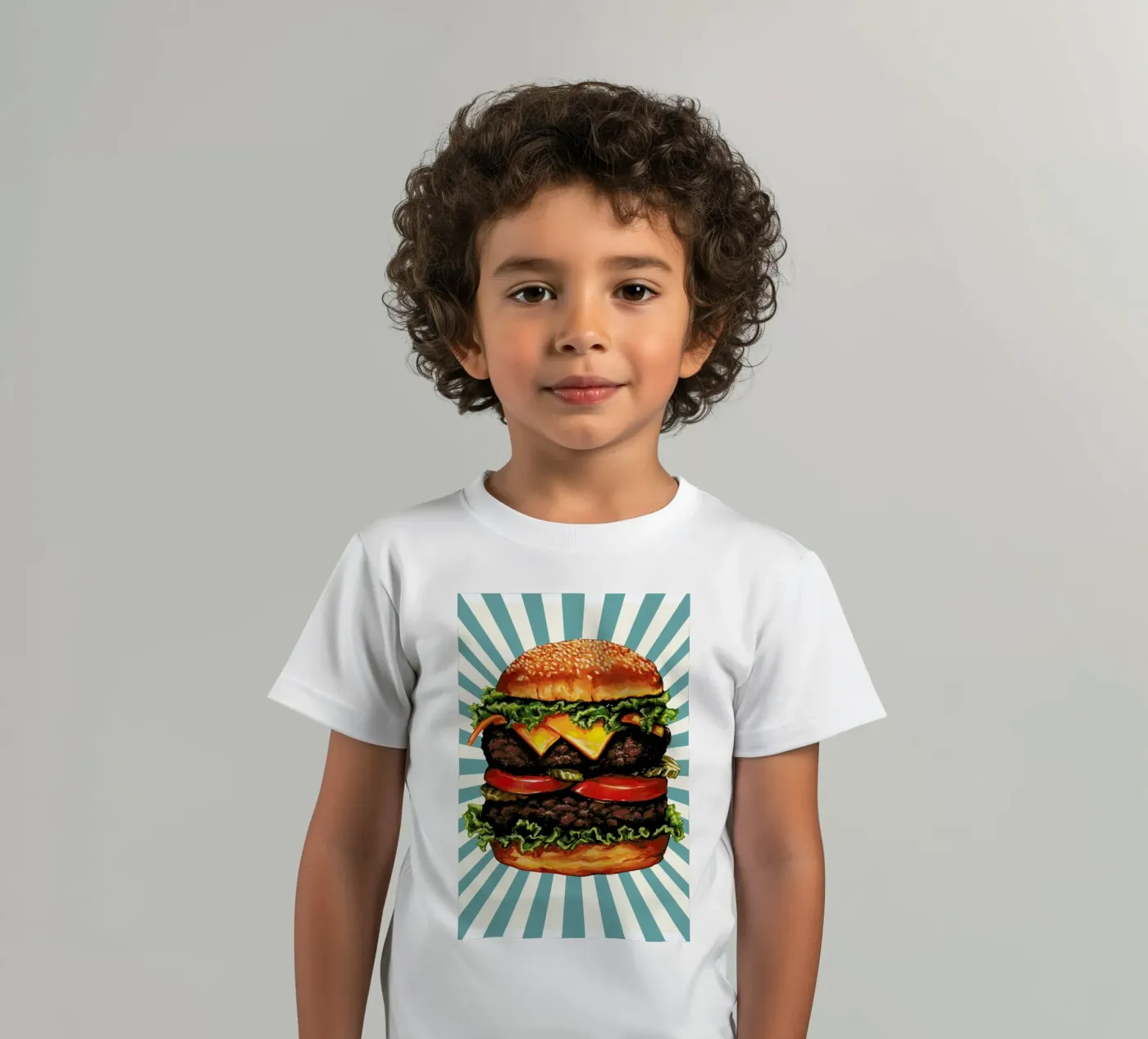 Double Cheeseburger t-shirt bambini da Kelly Gilleran