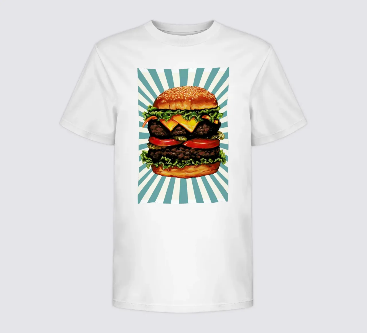 Double Cheeseburger Kinder T-Shirt von Kelly Gilleran