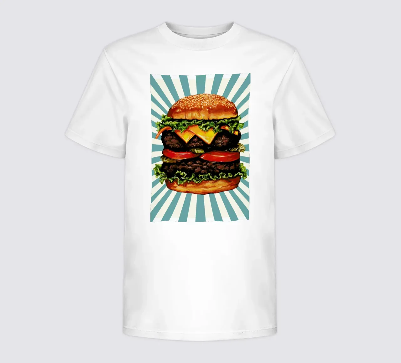 Double Cheeseburger Kinder T-Shirt von Kelly Gilleran