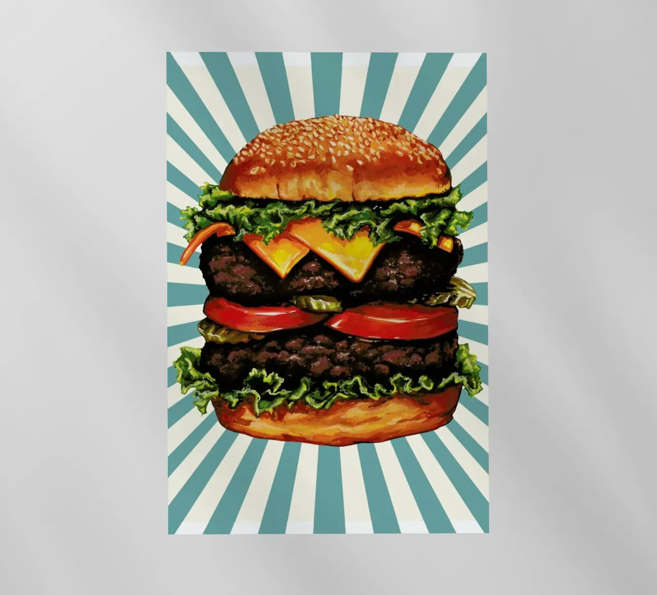 Double Cheeseburger pellicola backlit da Kelly Gilleran