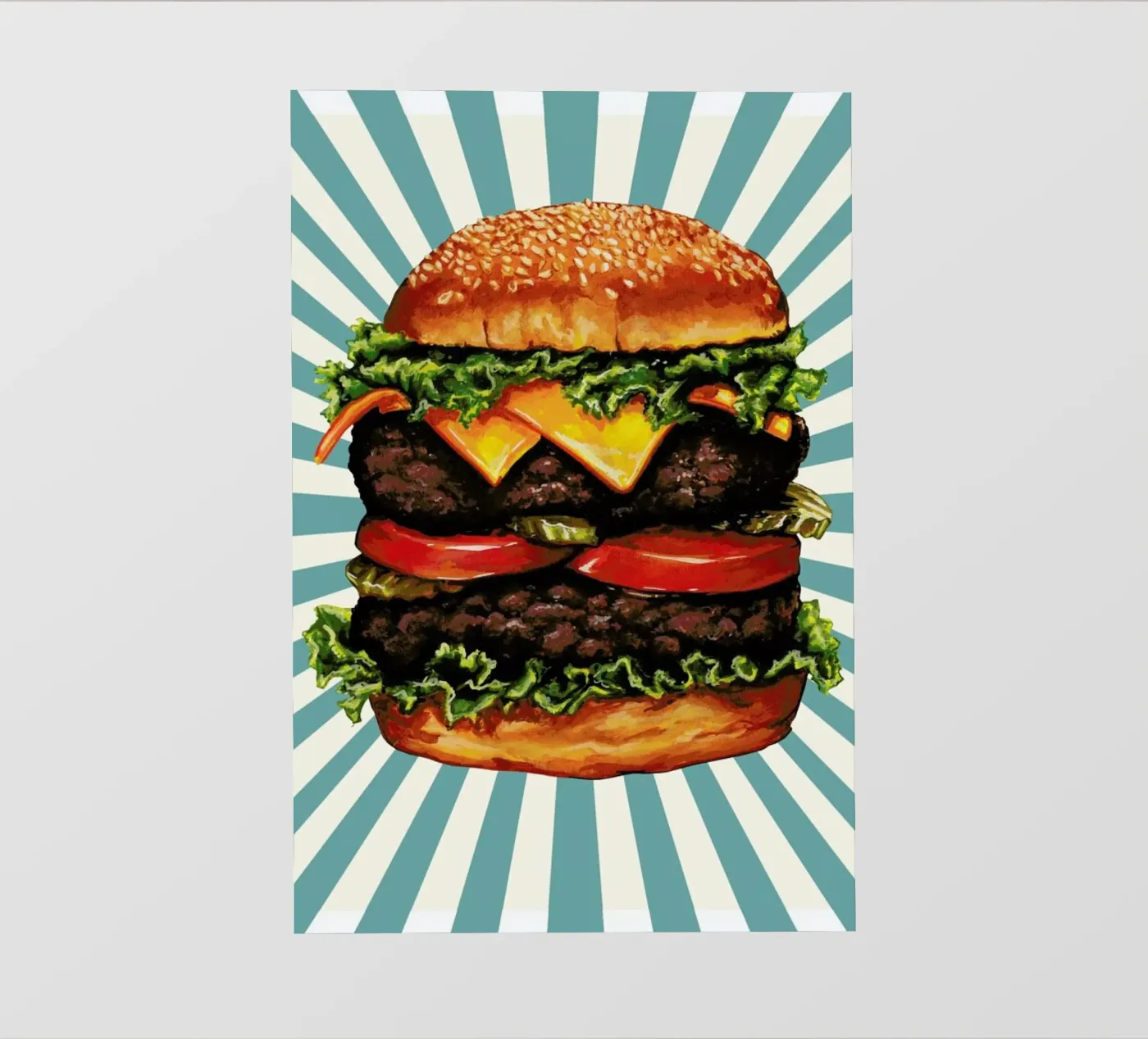 Double Cheeseburger pellicola backlit da Kelly Gilleran
