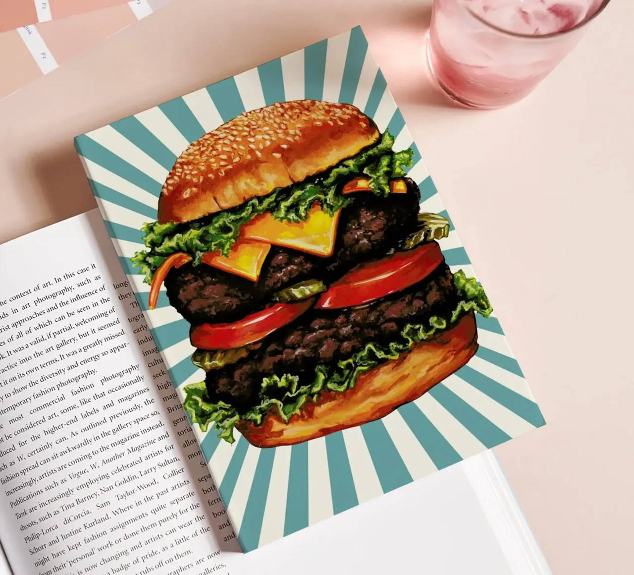 Double Cheeseburger notebook by Kelly Gilleran