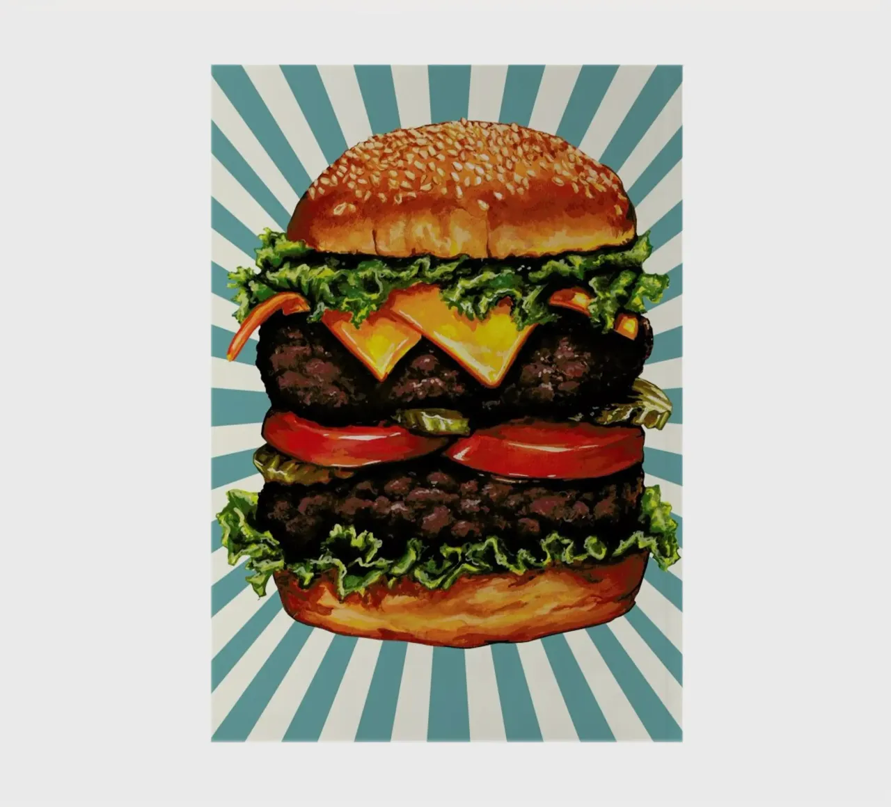 Double Cheeseburger notebook by Kelly Gilleran