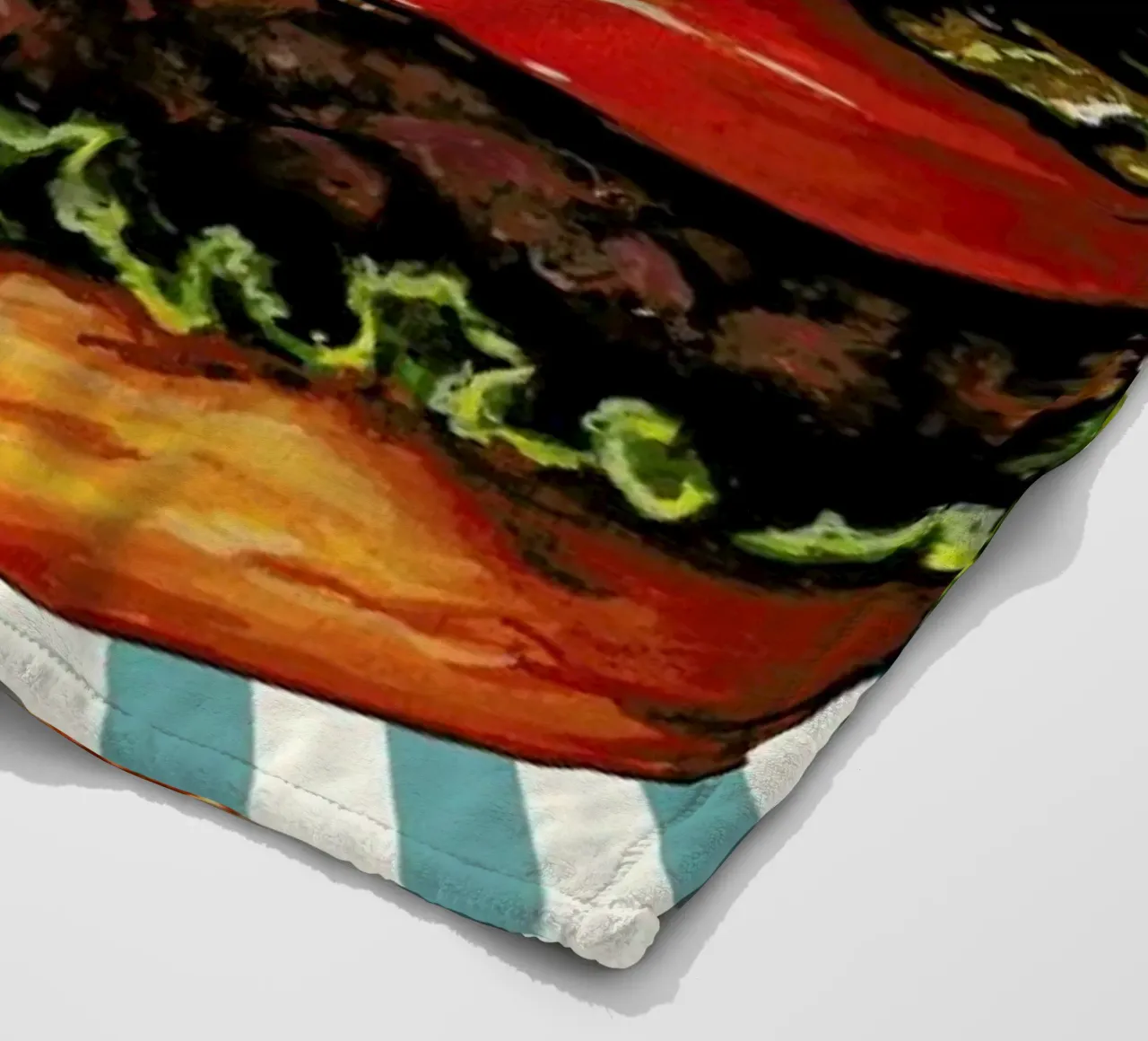Double Cheeseburger Fleecedecke von Kelly Gilleran