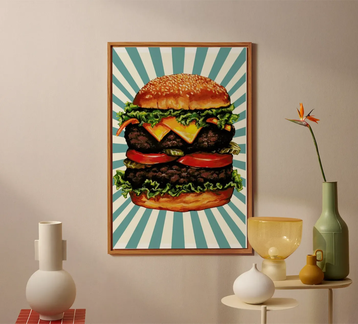 Double Cheeseburger forex plate by Kelly Gilleran