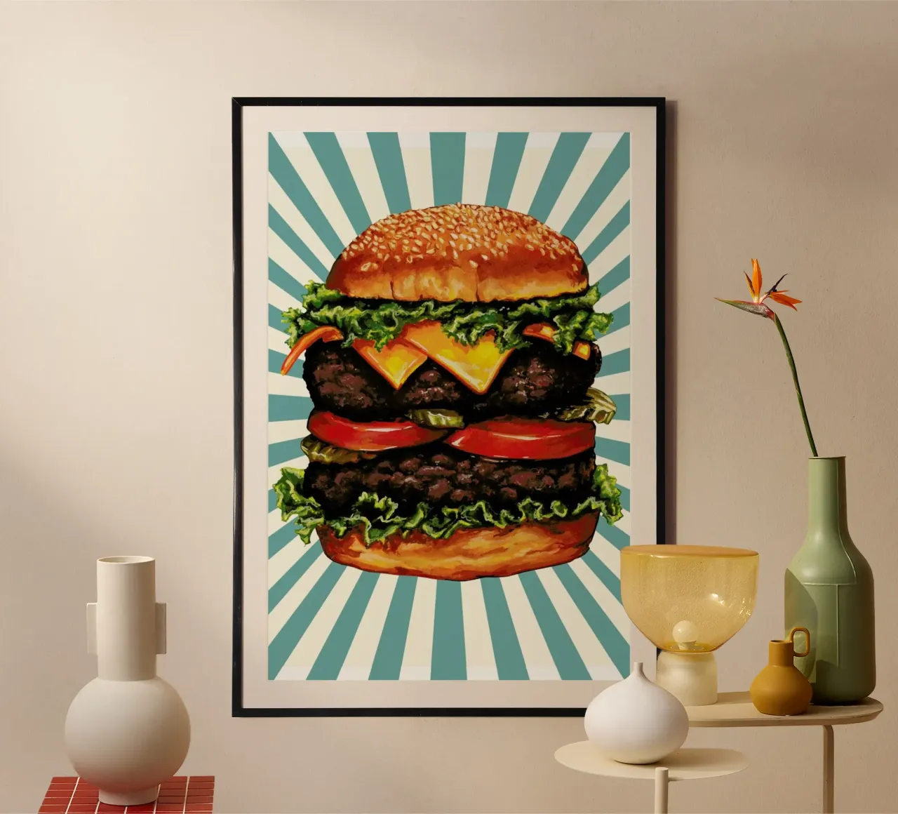 Double Cheeseburger carta hahnemühle da Kelly Gilleran