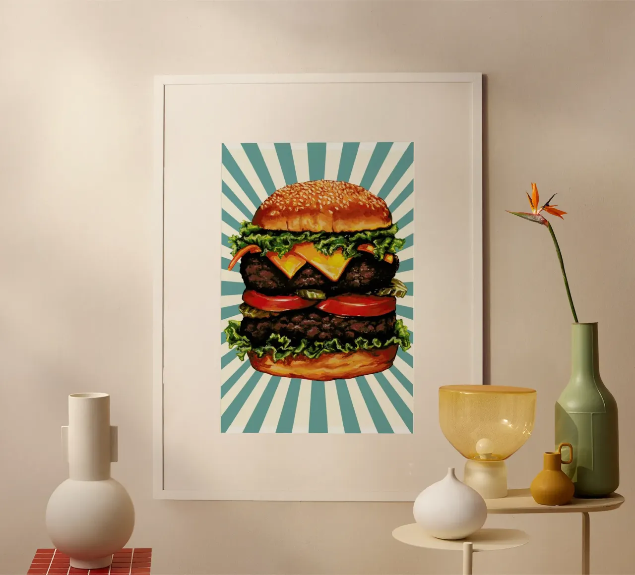 Double Cheeseburger carta hahnemühle da Kelly Gilleran