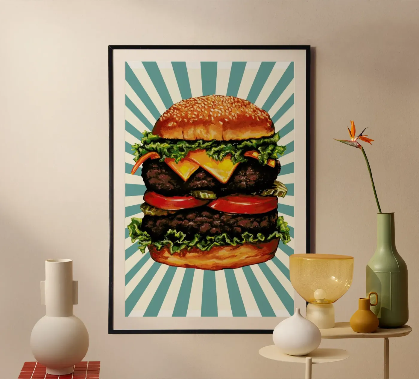 Double Cheeseburger Poster von Kelly Gilleran