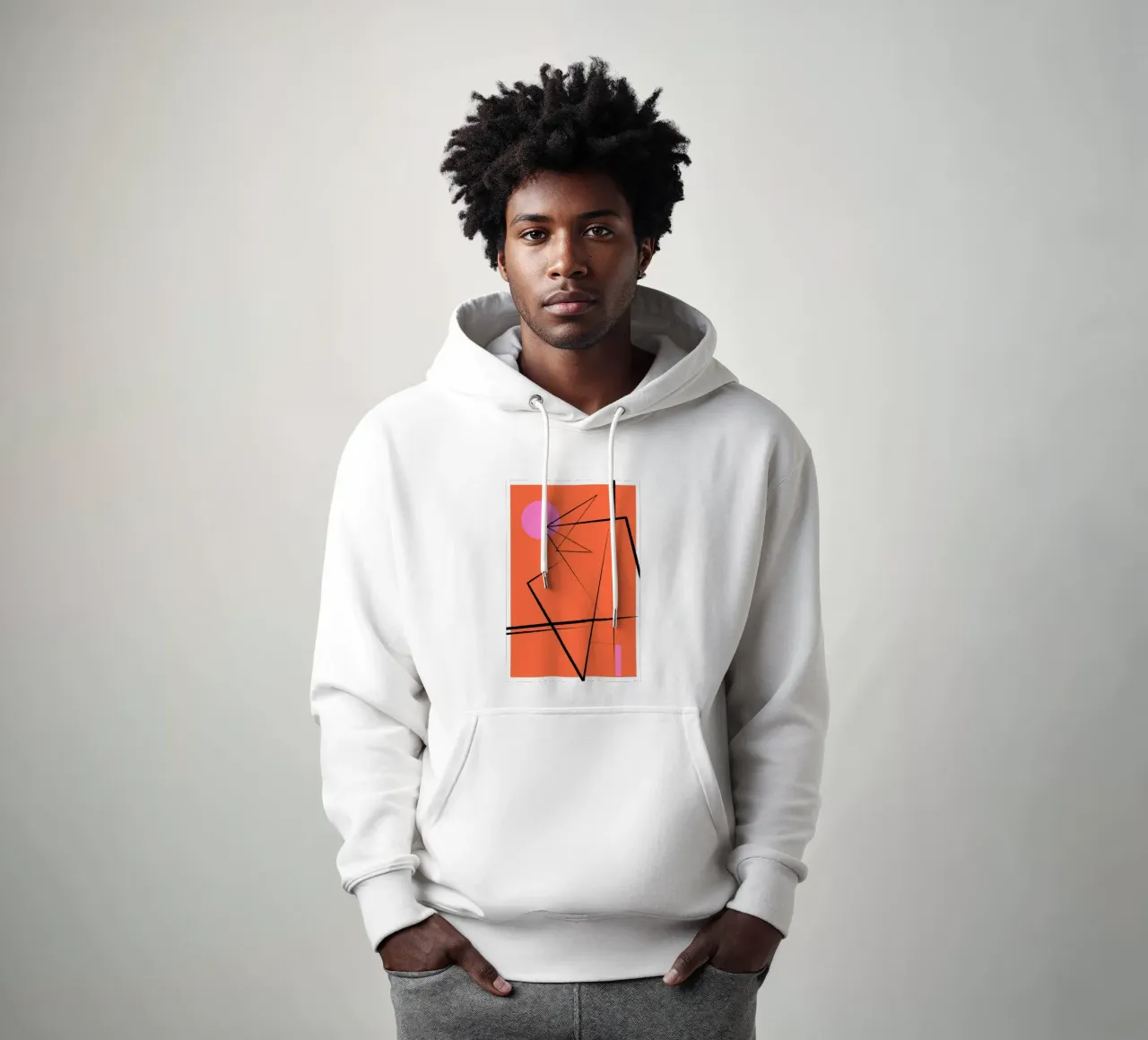 Angular Lines No 15 sweat à capuche de treechild