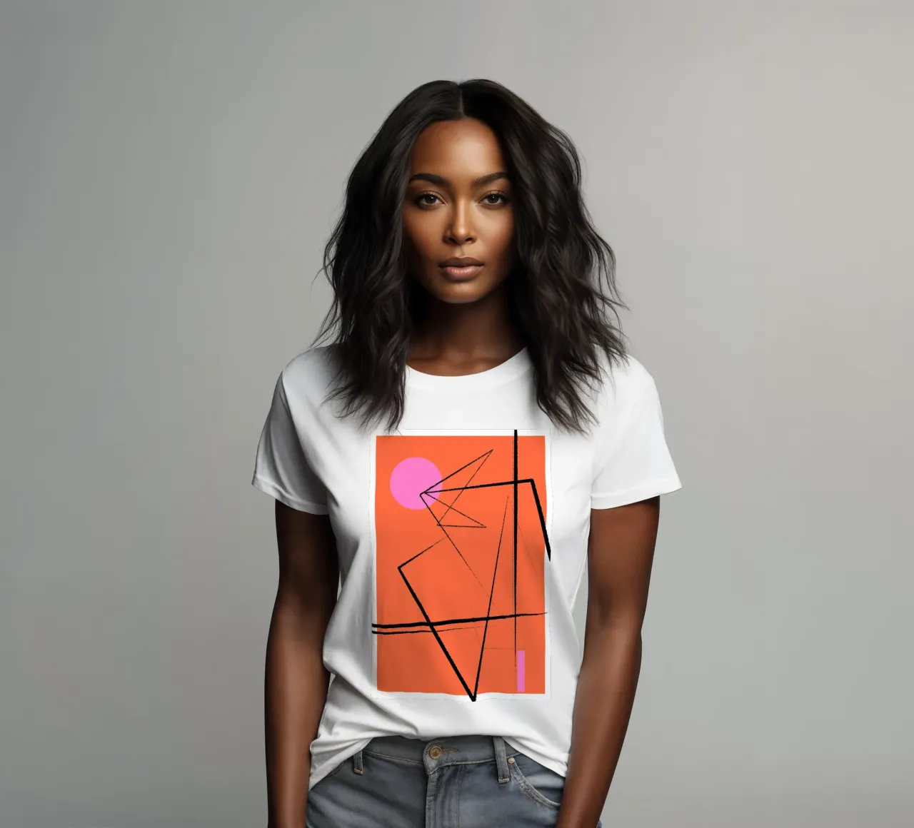 Angular Lines No 15 t-shirt da donna da treechild