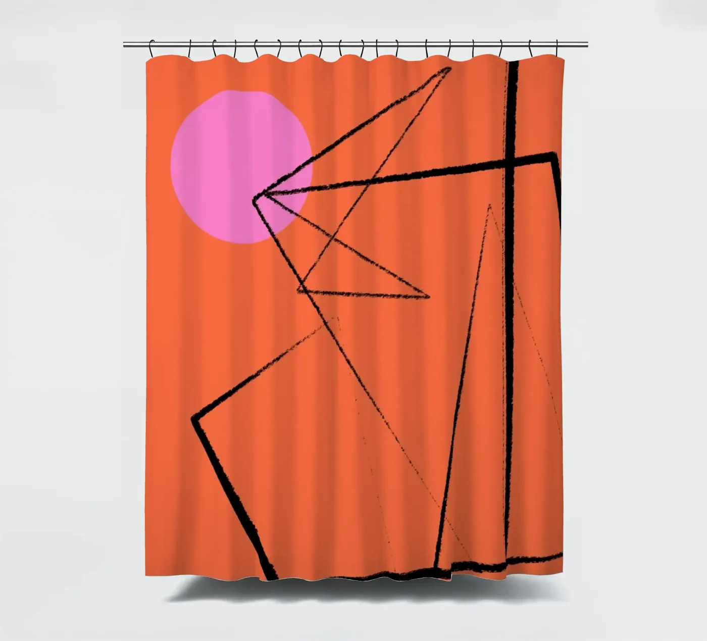 Angular Lines No 15 douchegordijn van treechild