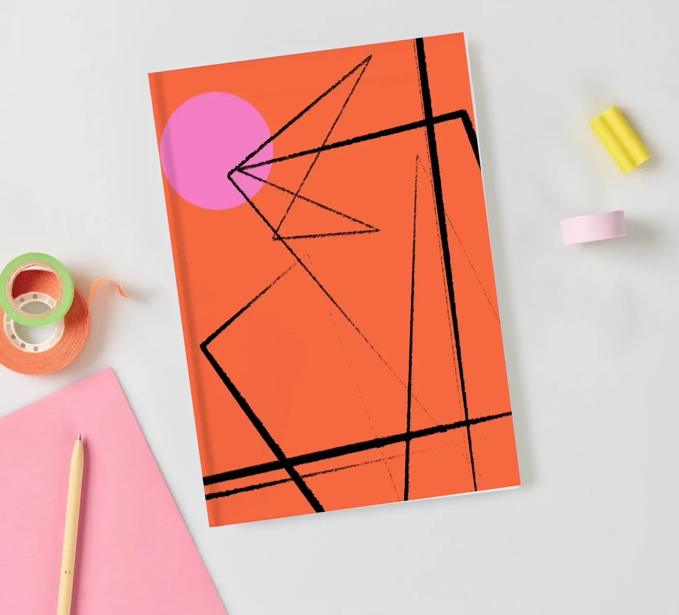 Angular Lines No 15 notebook by treechild