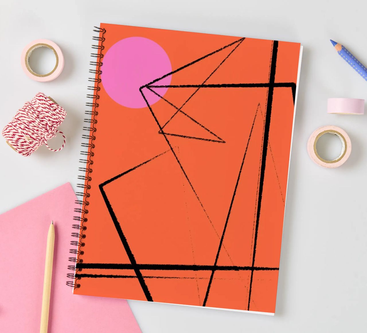 Angular Lines No 15 spiral notebook by treechild