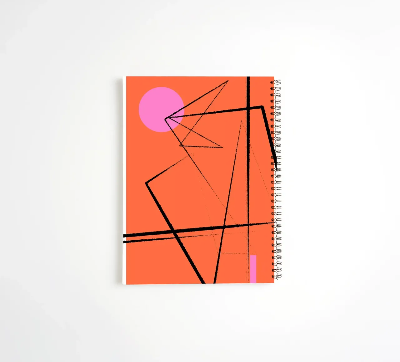 Angular Lines No 15 spiral notebook by treechild
