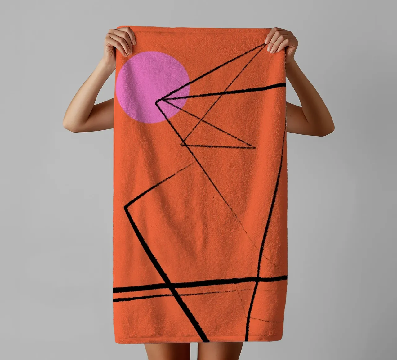 Angular Lines No 15 Handtuch von treechild