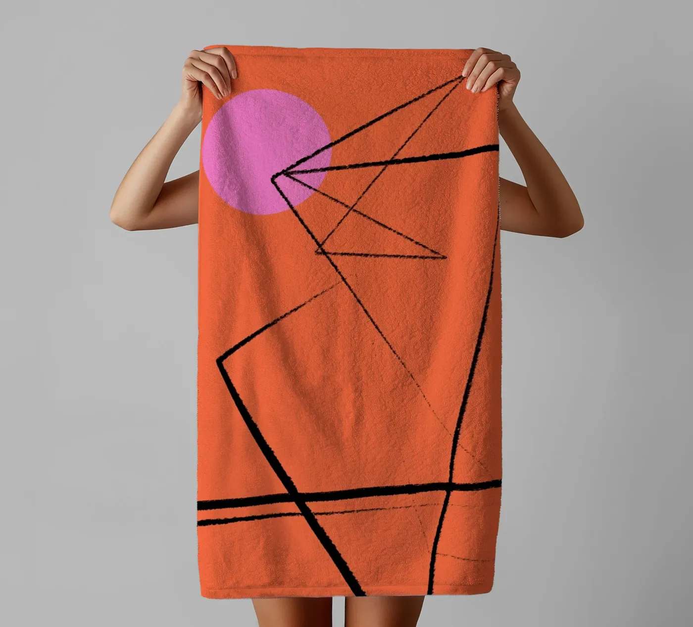 Angular Lines No 15 badhanddoek van treechild